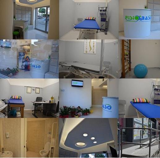 Puzzle di foto dei locali interni di Fisiobaso centro di fisioterapia a Ciampino